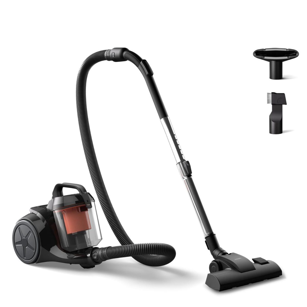 PHILIPS 1000. sērijas PowerCyclone bezmaisa putekļsūcējs, 800 W, melns