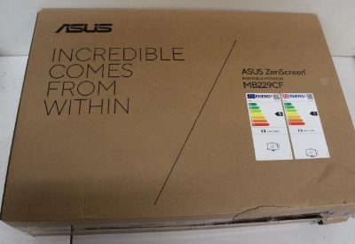 Asus, ZenScreen MB229CF, 21.5 ", IPS, FHD, 16:9, 100 Hz, 5 ms, 1920 x 1080 pixels, 250 cd/m², Warranty 22 month(s)