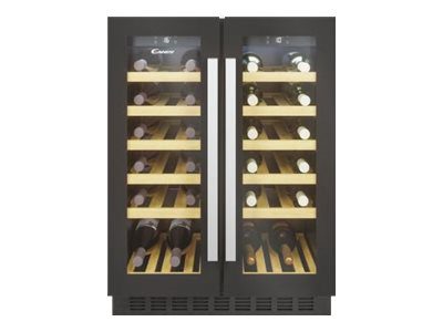 Wine Cooler, CCVB 60D/1, Energy efficiency class G, Built-in, Bottles capacity 38, Black