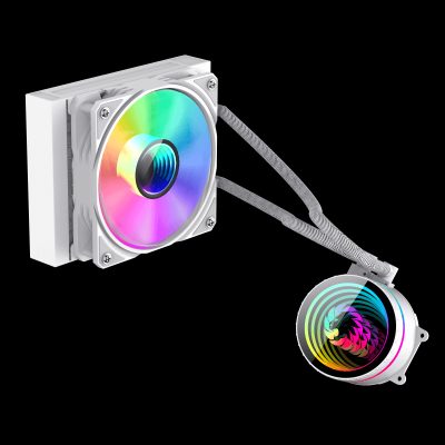 Gamemax CPU Liquid Cooler, ICEBURG 120 WT, White