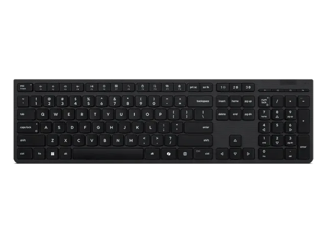 Lenovo Professional Wireless Rechargeable Keyboard | Keyboard | Wireless | Bluetooth | Lithuanian | Grey