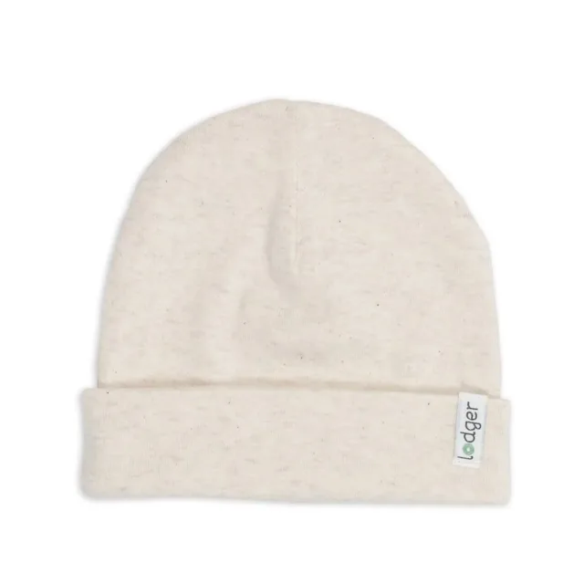 Lodger Beanie Melange bērnu cepurīte, Birch, 0-6 mēn.