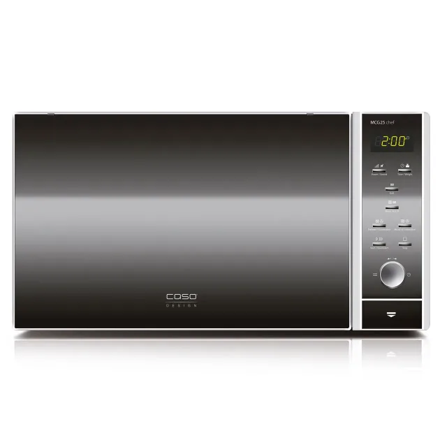Caso | Microwave Oven with Grill and Convection | MCG 25 Chef | Free standing | 900 W | Convection | 25 L | Grill | Stainless steel/Black