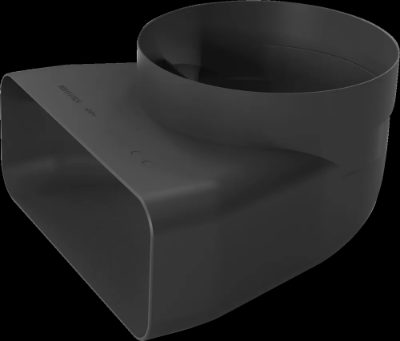Adapter duct 150 mm, HEZ9VDSI1, Black