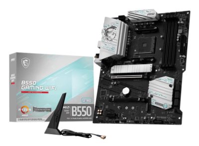 MSI B550 GAMING WIFI, Processor family AMD, Processor socket AM4, DDR4, Supported hard disk drive interfaces SATA, M.2, Number of SATA connectors 6