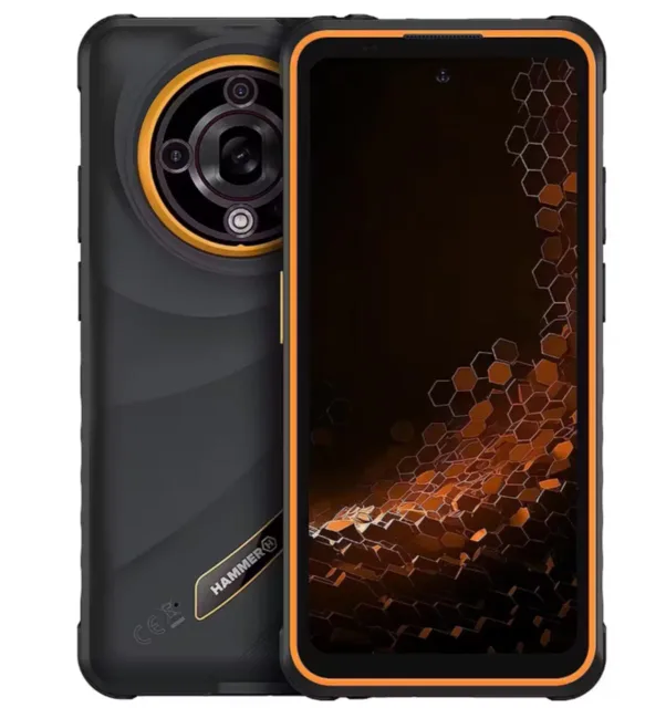 Hammer Iron 6 | Orange | 6.56 " | IPS | 1612 x 720 pixels | Mediatek | Dimensity 6300 | Internal RAM 6 GB | 128 GB | microSD | Dual SIM | 4G | 5G | Main camera resolution 64 MP | Android | 15 | 6050 mAh