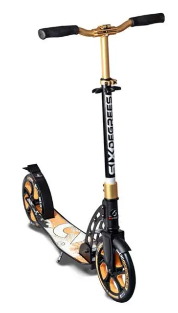Six Degrees Aluminium Scooter skrejritenis 230/215 mm, zelta
