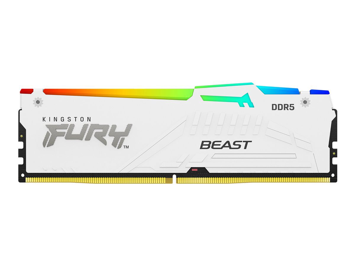 Kingston KF564C32BWEA-32 32GB 6400MT/s DDR5 CL32 DIMM FURY Beast White RGB EXPO, Kingston