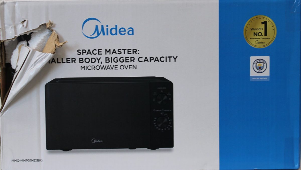 Midea MMO-MMP01MZ(BK) Microwave oven, Midea Microwave oven, MMO-MMP01MZ(BK), Free standing, 700 W, 20 L, Black, DAMAGED PACKAGING, SCRATCHED (RIGHT SIDE - TOP)