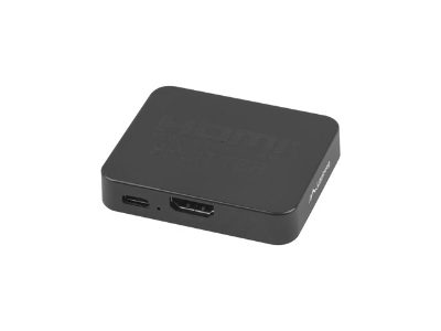 Lanberg Splitter video HDMI to 2X HDMI 4K, USB-C Port, Black, SPV-HDMI-1002