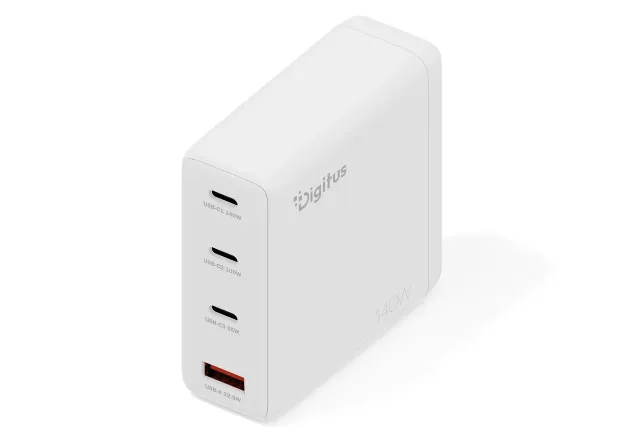 Digitus USB GaN Charger 140W, 3x USB-C, 1x USB-A | DA-10305