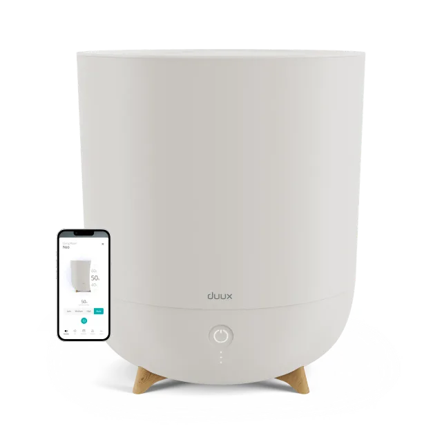 Duux | Smart Humidifier | Neo | Water tank capacity 5 L | Suitable for rooms up to 50 m² | Ultrasonic | Humidification capacity 500 ml/hr | Greige