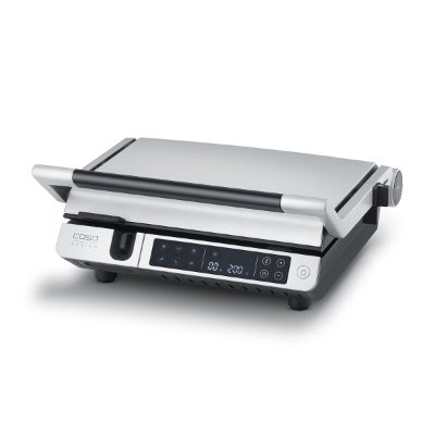 Caso Double Contact Grill with Thermocontrol, SteakMaster Pro, Contact grill, 2000 W, Stainless Steel/Black