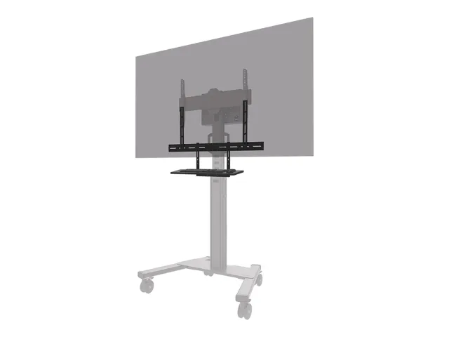 Neomounts Floor stand | AV40-500BL Keyboard Shelf Kit | Height adjustment | 43-110 " | Maximum weight (capacity) 2.5 kg | Black