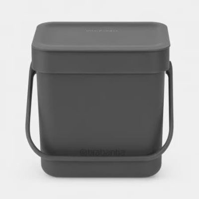 BRABANTIA atkritumu tvertne Sort & Go, 3 l, Grey