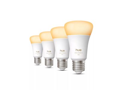 Philips Hue WA 810 A60 4P EU, E27, 6 W, Warm to cool white light, Bluetooth and Zigbee