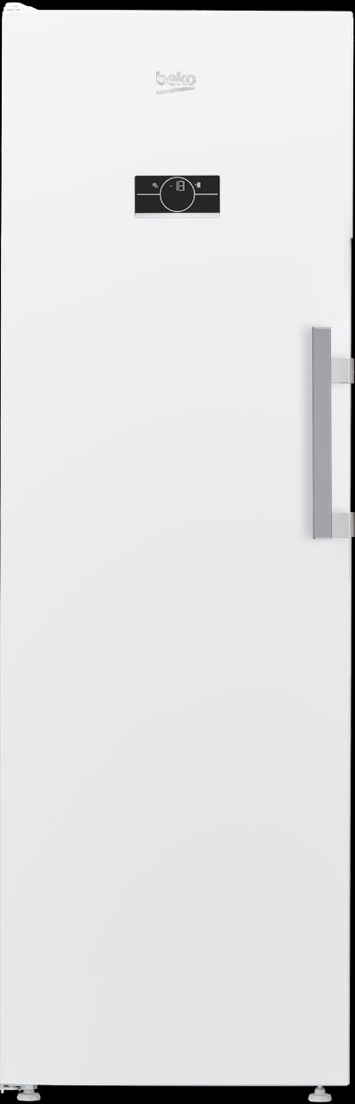 BEKO Freezer, B5RMFNE314W, Energy efficiency class E, Upright, Free standing, Height 186.5 cm, Total net capacity 286 L, No Frost system, Display, White