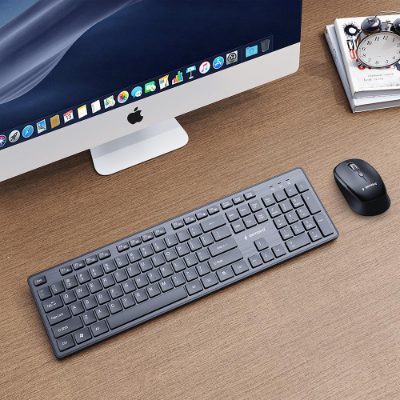Gembird KBS-WCH-04-RU, Keyboard and Mouse Set, Wireless, Russian, Black
