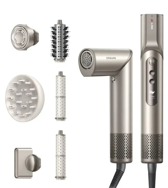 Dreame Dazzle Hair Styling Device Gold | Z106987 | Ion conditioning | Temperature (min) 57 °C | Temperature (max) 90 °C | 1400 W