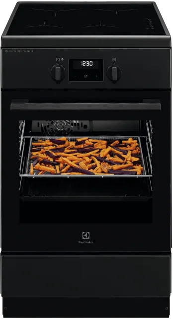 Electrolux elektriskā plīts ar elektrisko cepeškrāsni un indukcijas virsmu, 50cm