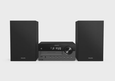 PHILIPS Mikro mūzikas sistēma ar Bluetooth, DAB+, melna