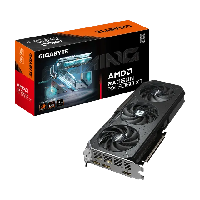Gigabyte Radeon RX 9060 XT GAMING OC 16G | AMD | 16 GB | Radeon RX 9060 XT | GDDR6 | HDMI ports quantity 1 | PCI-E 5.0