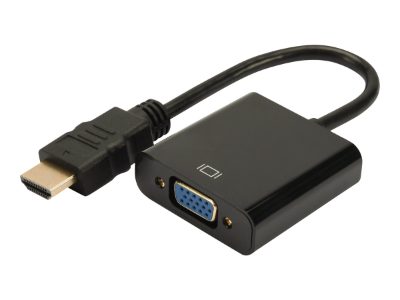 HDMI to VGA converter adapter, DA-70461, Black