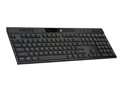 Gaming Keyboard, K100 AIR RGB ULTRA-THIN, Wireless/Wired, RGB LED light, Wireless connection, NA, CHERRY MX Ultra Low Profile Tactile, Black