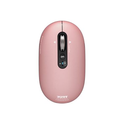 PORT CONNECT Mouse, PURE MAC, Wireless, Bluetooth, Pink