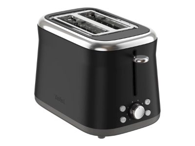 TEFAL Toaster, TT7208E0 Collection Retro, Power 850 W, Number of slots 2, Housing material Stainless steel, Black