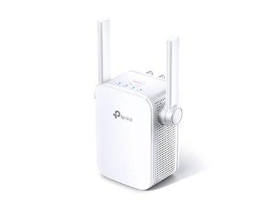 Extender, RE305, 802.11ac, 2.4GHz/5GHz, 300+867 Mbit/s, 10/100 Mbit/s, Ethernet LAN (RJ-45) ports 1, MU-MiMO No, no PoE, Antenna type 2xExternal