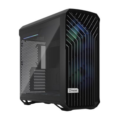 Torrent Compact RGB TG Light Tint, Side window, Black, ATX