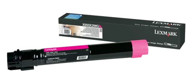 Lexmark X950X2MG | X95x Magenta Extra High Yield Toner Cartridge (22K) | Cartridge | Magenta