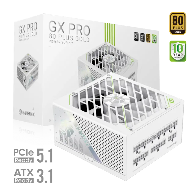 Gamemax PSU | GX PRO 1250G WH | 1250 W | Gold | White | Full Modular