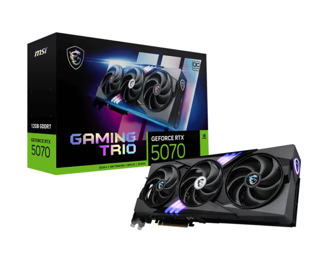 MSI GeForce RTX 5070 12G GAMING TRIO OC | NVIDIA | 12 GB | GeForce RTX 5070 | GDDR7 | HDMI ports quantity 1 | PCI Express Gen 5