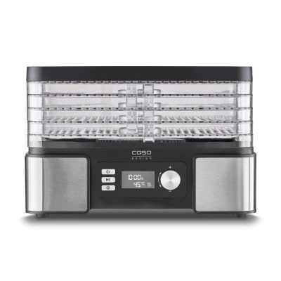 Food Dehydrator, DH 450, Power 370-450 W, Number of trays 5, Temperature control, Integrated timer, Black/Stainless Steel