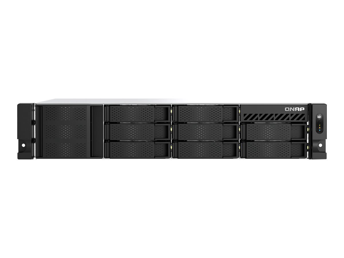 QNAP 2.5GbE, 8-Bay, 8-Core Intel CPU, 8GB RAM, M.2 Slots, PCIe Slots, Redundant Power, TS-855eU-RP-8G, Intel, 8 GB