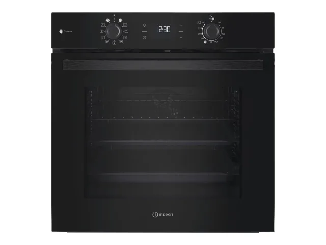 INDESIT Oven | IO K58HS B | 71 L | Electric | Hydrolytic | Electronic | Convection | Height 59.5 cm | Width 59.5 cm | Black