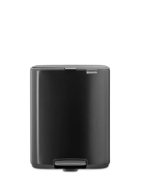 BRABANTIA atkritumu tvertne ar pedāli, 12L, Matt Black