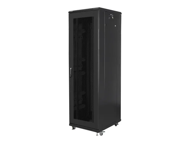 Lanberg | Rack cabinet 19" free-standing 42U/600x800 (flat pack) with mesh door | FF01-6842-23B | Black