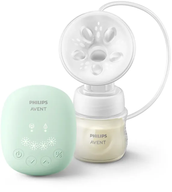 Philips Avent elektriskais krūts piena sūknis ar pudelīti