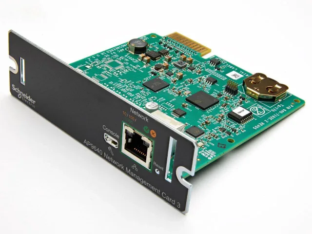 Schneider Electric Device monitoring and control, network management cards, NMC3, secure remote UPS monitoring and control | AP9640