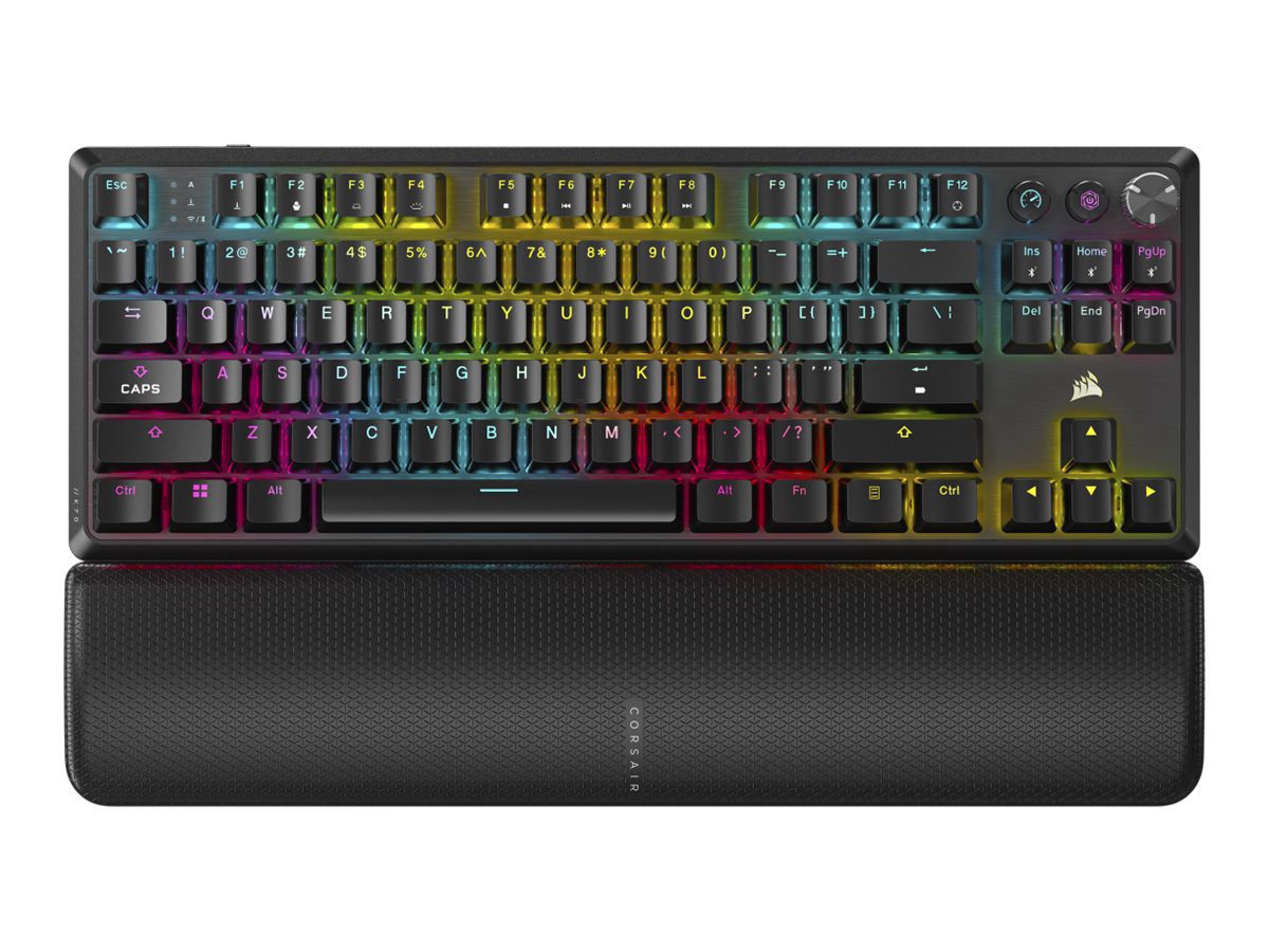 Tenkeyless Mechanical Gaming Keyboard, K70 CORE TKL, Gaming Keyboard, Wireless, Wireless connection, NA, MLX RED Switch, Black