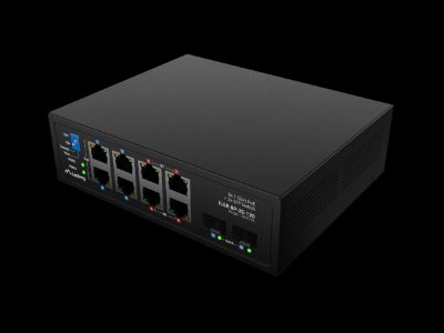 Switch PoE 4xBT 4xAT 4xSFP Din Unmanagment Gigabit Ethernet, ILGE-8P-2S-120, Unmanaged, Din rail
