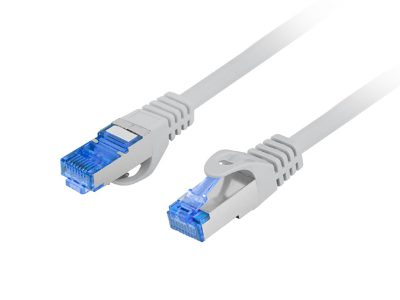 Patch cable - CAT 6a, RJ-45 - male, RJ-45, 2 m, Grey, RAL 7035