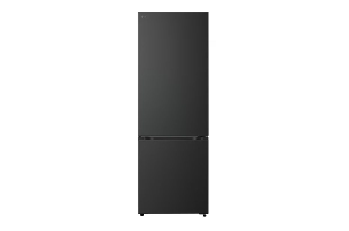 LG Refrigerator, GBBW726CEV, Energy efficiency class C, Free standing, Combi, Height 203 cm, Fridge net capacity 326 L, Freezer net capacity 139 L, Display, 33 dB, Black Steel
