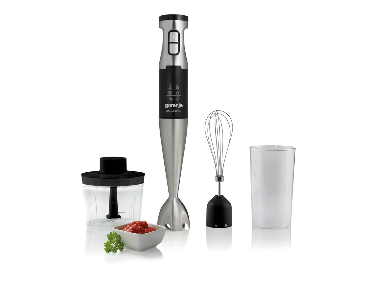 Gorenje Hand blender, HBX1000E, Hand Blender, 1000 W, Jar material Plastic, Jar capacity 0.5 L, Black