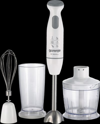 Gorenje Hand Blender, HBC804QW, Hand Blender, 800 W, Jar capacity 0.5 L, White