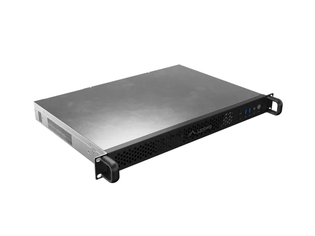 Lanberg Rackmount server chassis ITX 300/10 19"/1U | SC01-3001-10B | Black
