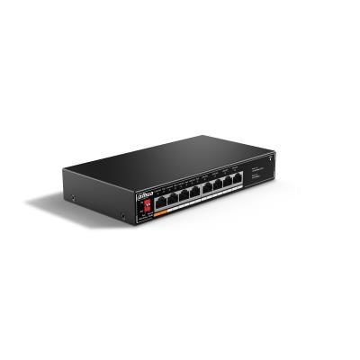 Switch, DAHUA, Desktop/pedestal, 8x10Base-T / 100Base-TX, PoE ports 4, 60 Watts, SF1008LP